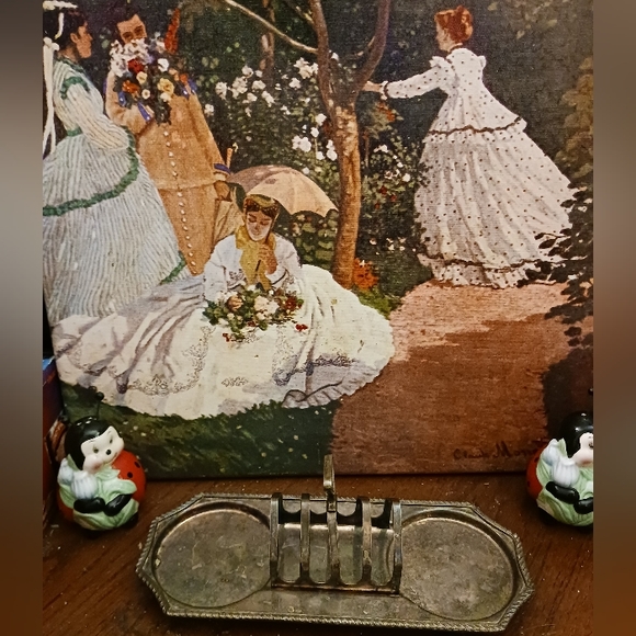 🏏🇬🇧Antique Cheltenham Co. RARE⚽️🇬🇧1920's SilverPlate Toast&Jam Rack! 🛍 - Picture 7 of 8